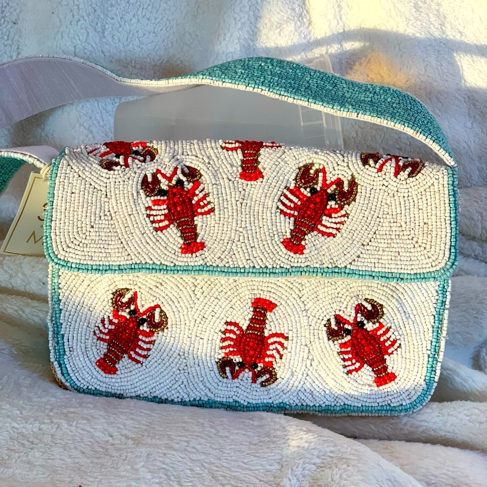 Viral Tik Tok Beaded Lobster Shoulder Bag
